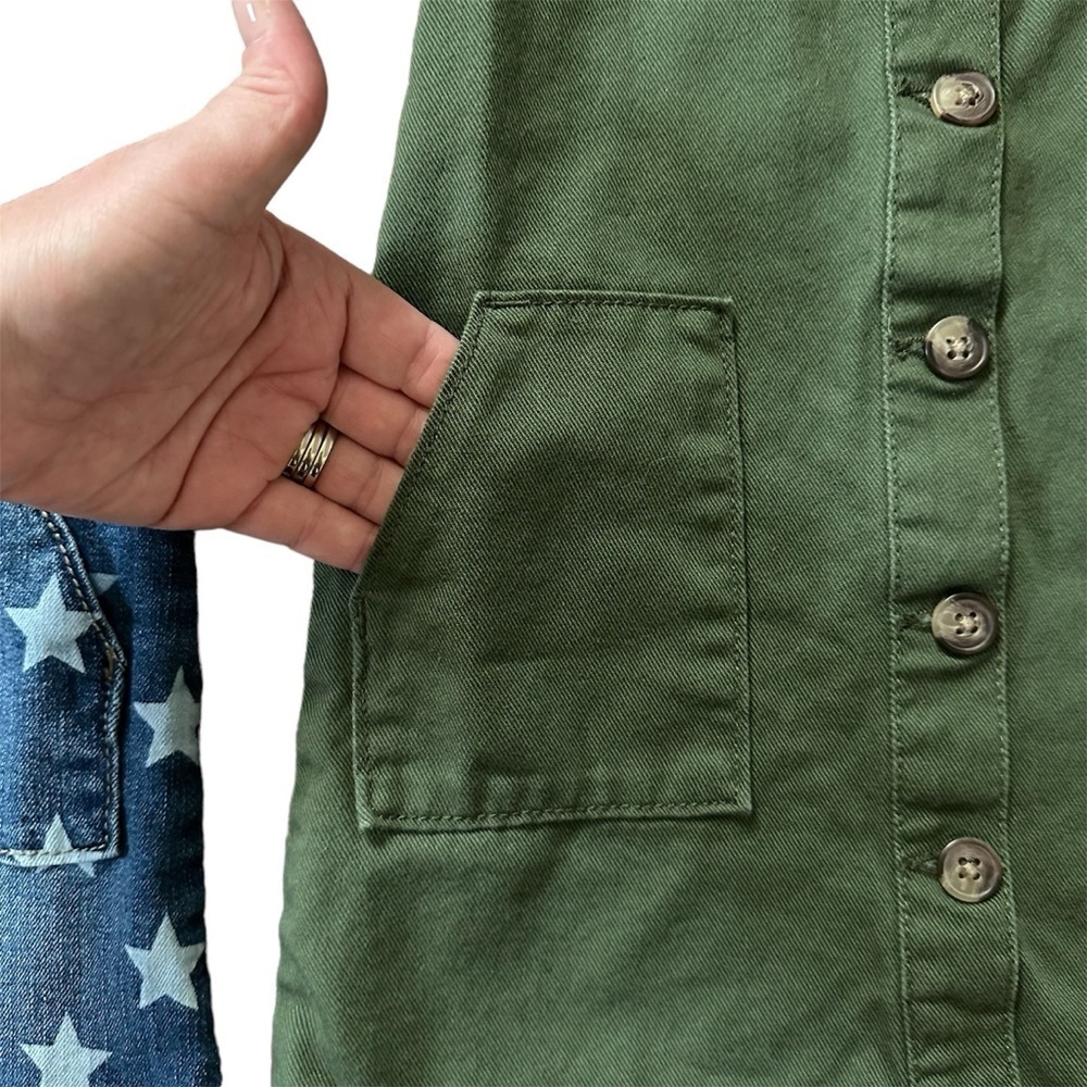 Wonder Nation Denim Overall Dress Set Size 5T - Picture 4 of 6